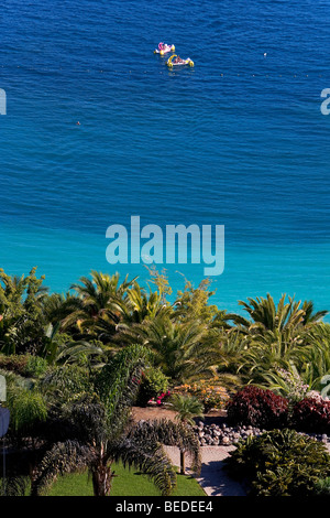 Strand von Anfi del Mar, in der Nähe von Puerto Rico, Gran Canaria, Kanarische Inseln, Spanien, Europa Stockfoto