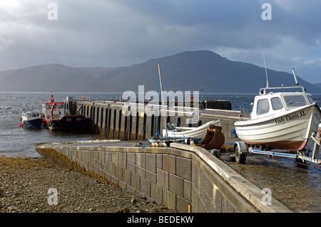 Der Fähranleger in Inverie auf der Halbinsel Knoydart, Inverness-Shire.   SCO 5356 Stockfoto