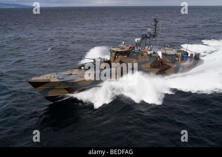 KNM Erle ein Hauk-Klasse Rakete Torpedoboot der norwegischen Marine mit hoher Geschwindigkeit Stockfoto