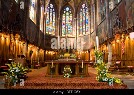 SAINT-PIERRE UND SAINT-PAUL-KIRCHE, OBERNAI Stockfoto