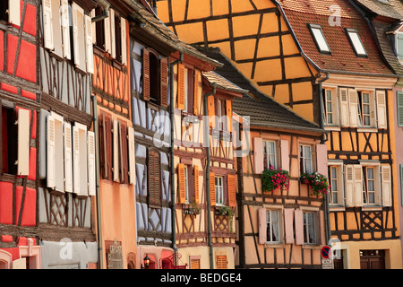 STADT ZENTRUM VON COLMAR, ELSASS, FRANKREICH Stockfoto