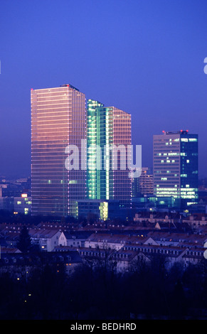 Highlight Business Towers, München, Bayern, Deutschland, Europa Stockfoto