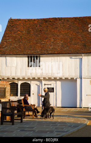 Reden im Marktplatz Lavenham Suffolk England Stockfoto