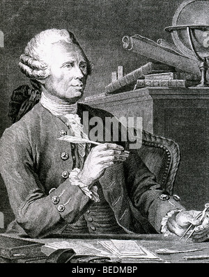 JEAN le ROND d ' Alembert - französischer Philosoph und Physiker (1717-1783) Stockfoto