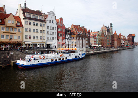 An der Mottlau Fluss, Gdansk, Polen, Europa Stockfoto