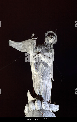 La Virgen del Panecillo, geflügelte Jungfrau, Panecillo, Quito, Ecuador Stockfoto