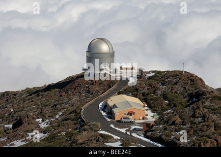 Observatorium Roque de Los Muchachos, Caldera de Taburiente National Park, La Palma, Kanarische Inseln, Spanien Stockfoto