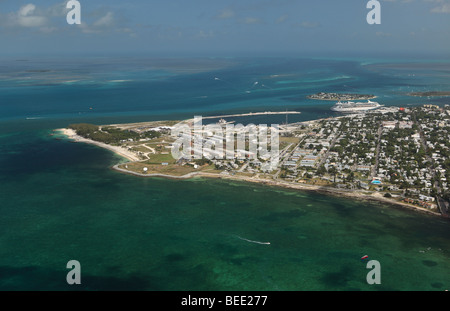 Luftaufnahme von Key West, Florida Stockfoto