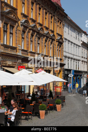 Slowenien, Ljubljana, Stari Trg, Straßencafé, Menschen, Freizeit Stockfoto