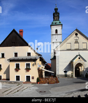 Slowenien, Skofja Loka, Pfarrkirche St. Jakob Stockfoto