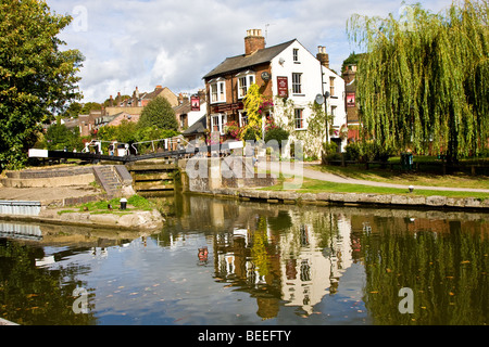 Der aufgehenden Sonne, Berkhamsted, Hertfordshire, UK Stockfoto