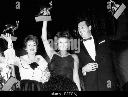 Schauspielerin Sophia Loren gewinnt bei der Bambi-Verleihung Stockfoto