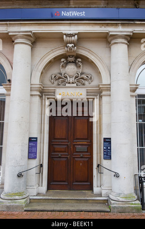 Exterieur der NatWest Bank in Neath South Wales UK Stockfoto