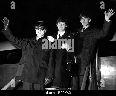 Die Beatles in Paris ankommen in The Olympia durchführen Stockfoto