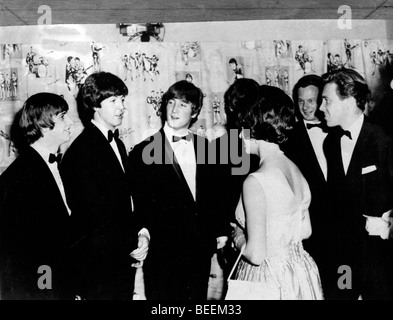 Die Beatles treffen, Lord Snowdon und Prinzessin Margaret Stockfoto