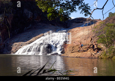 Madagaskar - Wasserfall in Andohahela Nationalpark in der Nähe von Fort Dauphin Stockfoto
