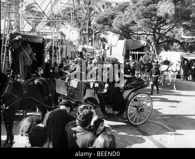 Schauspielerin Sophia Loren am Set von "Lady L" Stockfoto