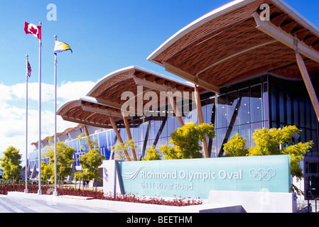 Richmond Olympic Oval, Richmond, BC, Britisch-Kolumbien, Kanada - 2010 Vancouver Winter Olympics Speed-Skating Rink Veranstaltungsort Stockfoto