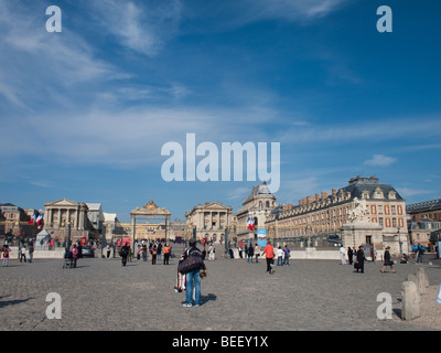 Ein Foto aus einer Serie von Schloss Versailles in Frankreich. Stockfoto