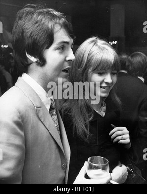 Beatle Paul McCartney bei Veranstaltung mit Jane Asher Stockfoto