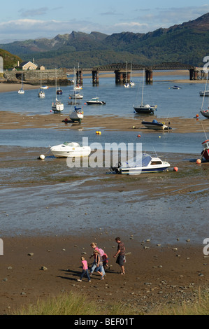 Barmouth, Mawddach Mündung, Snowdonia-Nationalpark, Gwynedd, Nordwales UK Stockfoto