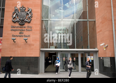 Manchester City Magistrates und Leichenbeschauer Gericht, Manchester, UK. Stockfoto