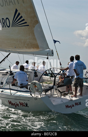 IRC-Rennen in Cowes Week 2009, Isle Of Wight, England, UK Stockfoto