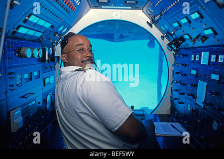 die Atlantis Submarine, Grand Cayman, Karibik Stockfoto