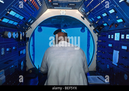 die Atlantis Submarine, Grand Cayman, Karibik Stockfoto