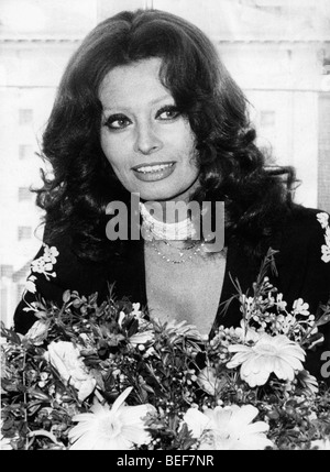 Porträt der Schauspielerin Sophia Loren zum 45. Geburtstag Stockfoto