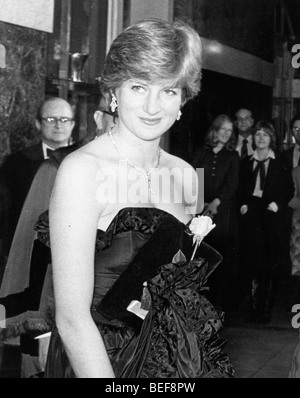 Prinzessin Diana bei Veranstaltung in Goldsmith Hall Stockfoto