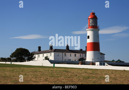 Der National Trust property Souter Leuchtturm Whitburn, Tyne und Wear, England, Großbritannien Stockfoto