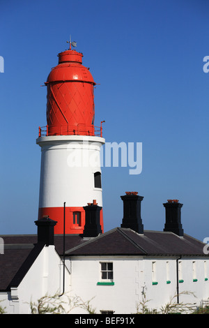 Der National Trust property Souter Leuchtturm Whitburn, Tyne und Wear, England, Großbritannien Stockfoto