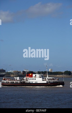 Mersey Fähre über den Fluss Mersey Liverpool Merseyside England uk Stockfoto