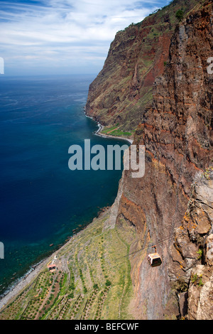 Die Klippen von Cabo Girao auf der Insel Madeira. Stockfoto