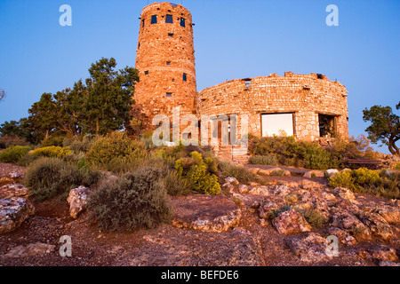 Alten Wachturm am Desert View des Grand Canyon, Arizona. Stockfoto
