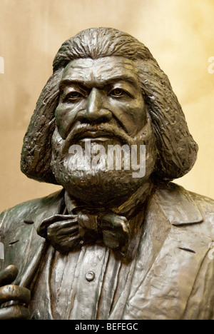 Statue von Frederick Douglass im Besucherzentrum Frederick Douglass Hauses in Anacostia, Washington DC Stockfoto