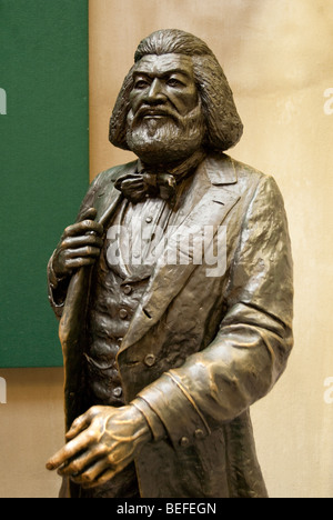 Statue von Frederick Douglass im Besucherzentrum Frederick Douglass Hauses in Anacostia, Washington DC Stockfoto