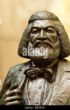 Statue von Frederick Douglass im Besucherzentrum Frederick Douglass Hauses in Anacostia, Washington DC Stockfoto