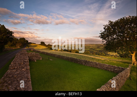 Römische Banken Milecastle am Hadrianswall, in der Nähe von Lannercost, Cumbria, England, UK Stockfoto