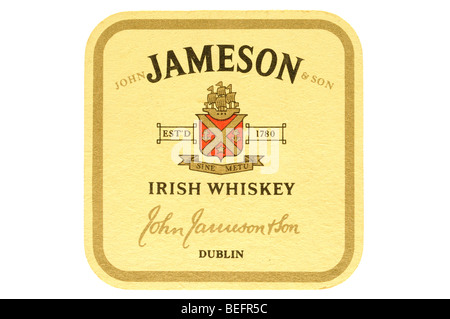 John Jameson & Sohn Estd 1780 irischer Whiskey-Dublin Stockfoto