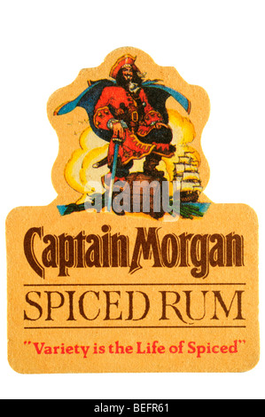 Captain Morgan, die spiced rum Vielfalt das Leben gewürzt ist Stockfoto