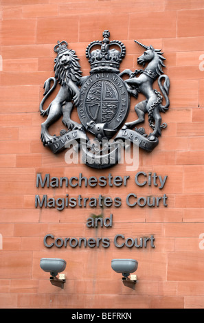 Manchester City Magistrates und Leichenbeschauer Gericht, Manchester, UK. Stockfoto