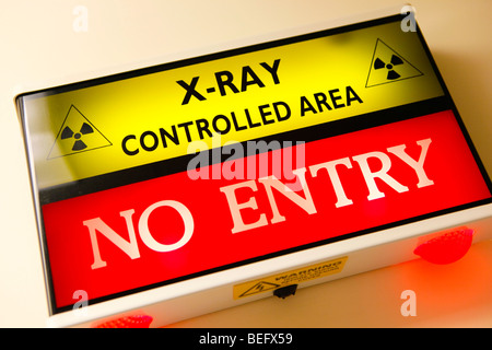 X-Ray Bereich in einem Krankenhaus Stockfoto