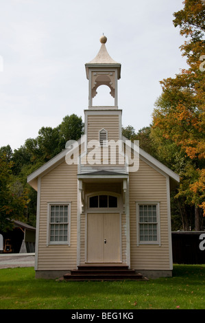 Bezirk-Schulhaus in Letchworth Park, NY, USA. Stockfoto