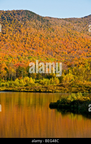 Vermont Mad River Valley Blueberry Lake im Herbst Stockfoto