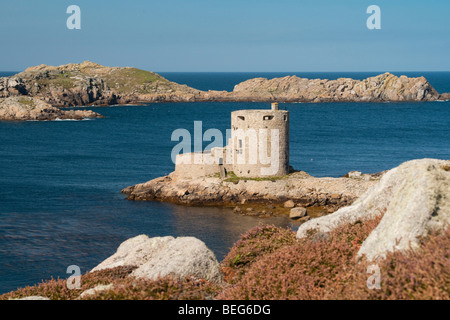 Cromwells Burg, Tresco, Isles of Scilly Stockfoto