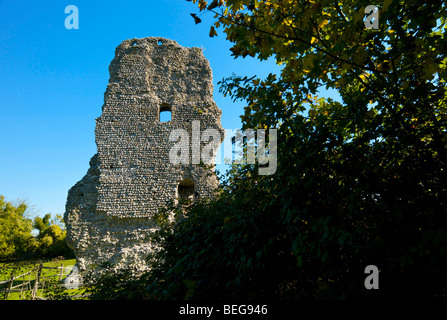 Die Ruine des Torhauses von Bramber Castle in West Sussex UK Stockfoto