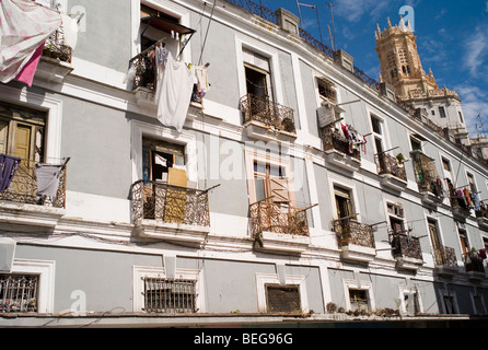 Typischen Kolonialstil und alte Gebäude in Habana Vieja (Innenstadt von Havanna) Stockfoto