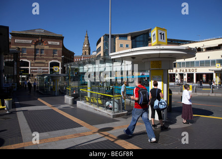 Königin quadratische Busbahnhof Liverpool Merseyside England uk Stockfoto